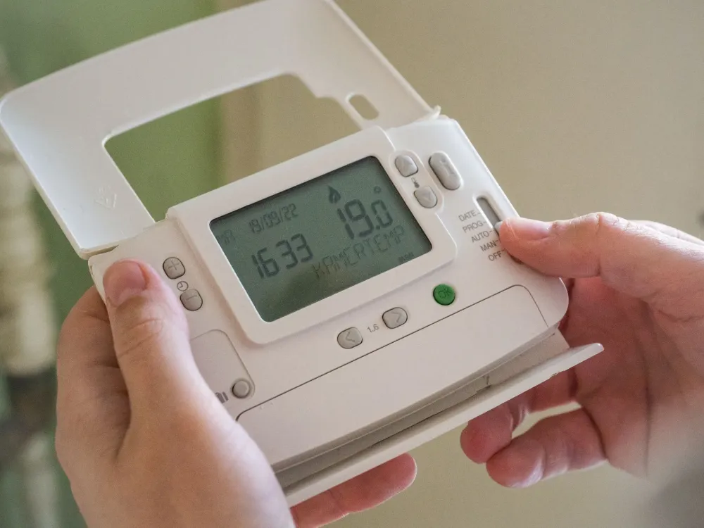 Placer un thermostat programmable